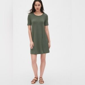 GAP Softspun Short Sleeve Swing Dress